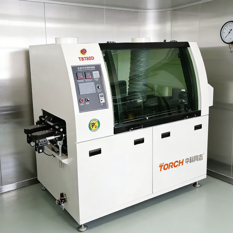 TB780D 全自动波峰焊机 700mm 双段热风预热 三菱 PLC 控制 PCB 线路板波峰焊接设备